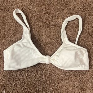 White target bikini top